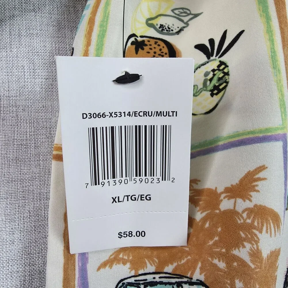 Malibu Drill Co Mens XL NWT Hawaiian Shirt Caribbean Mambo Tropical Vintage Car